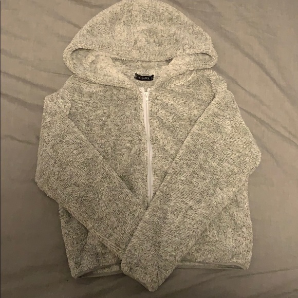 Zaful Teddy Zip Up Hoodie